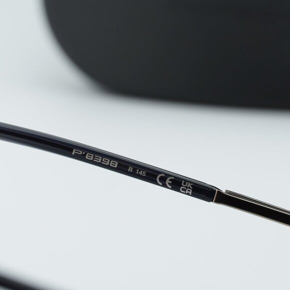 Porsche Design P8398 B Rectangle Eyeglasses 58mm - Palladium Silver/Black - Picture 9 of 11